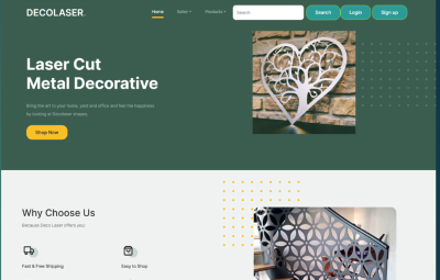 Screenshot of Django project